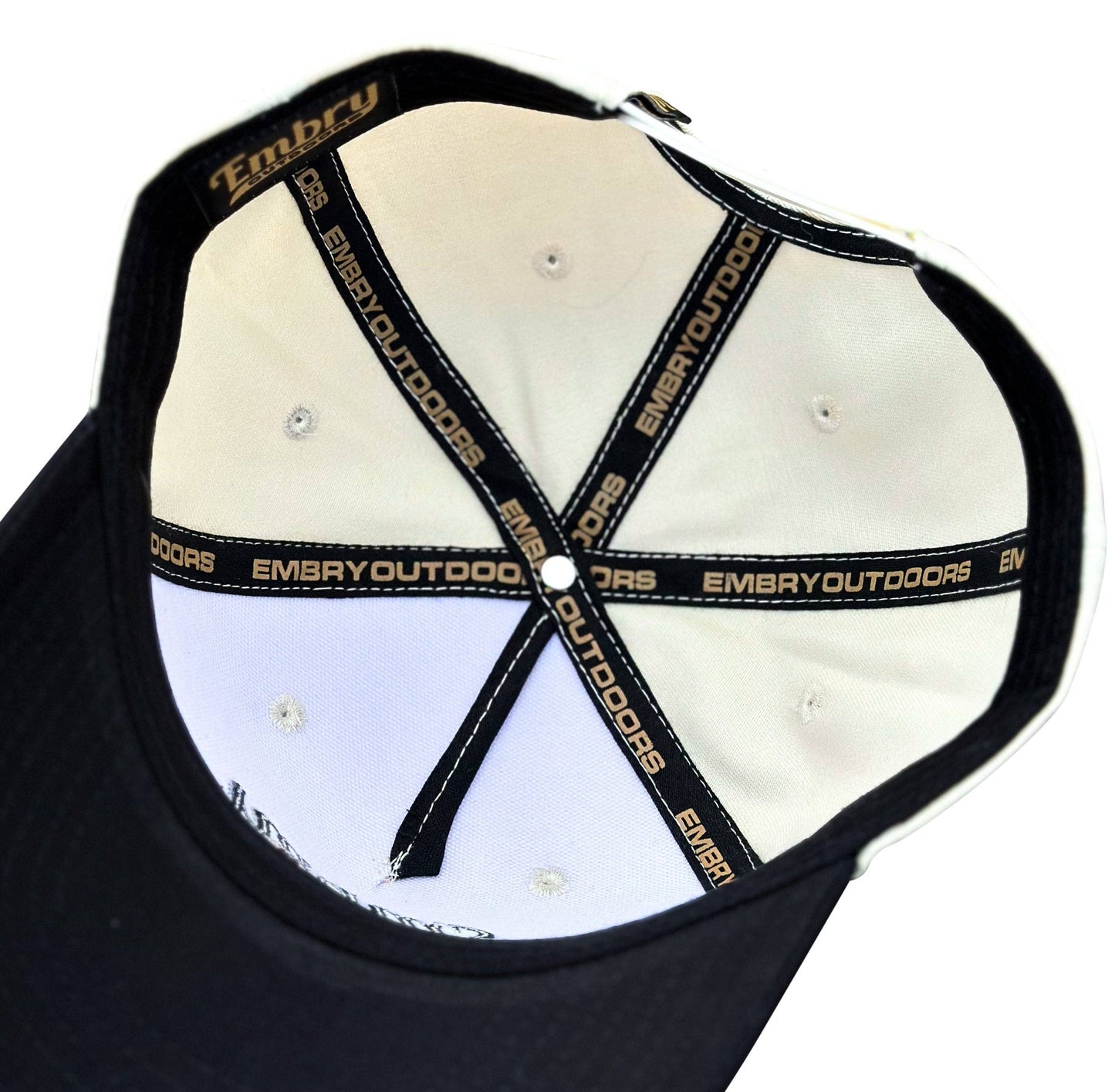Mens Cream/Black "Sprig" Trucker