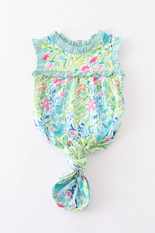 baby girl lilly print gown