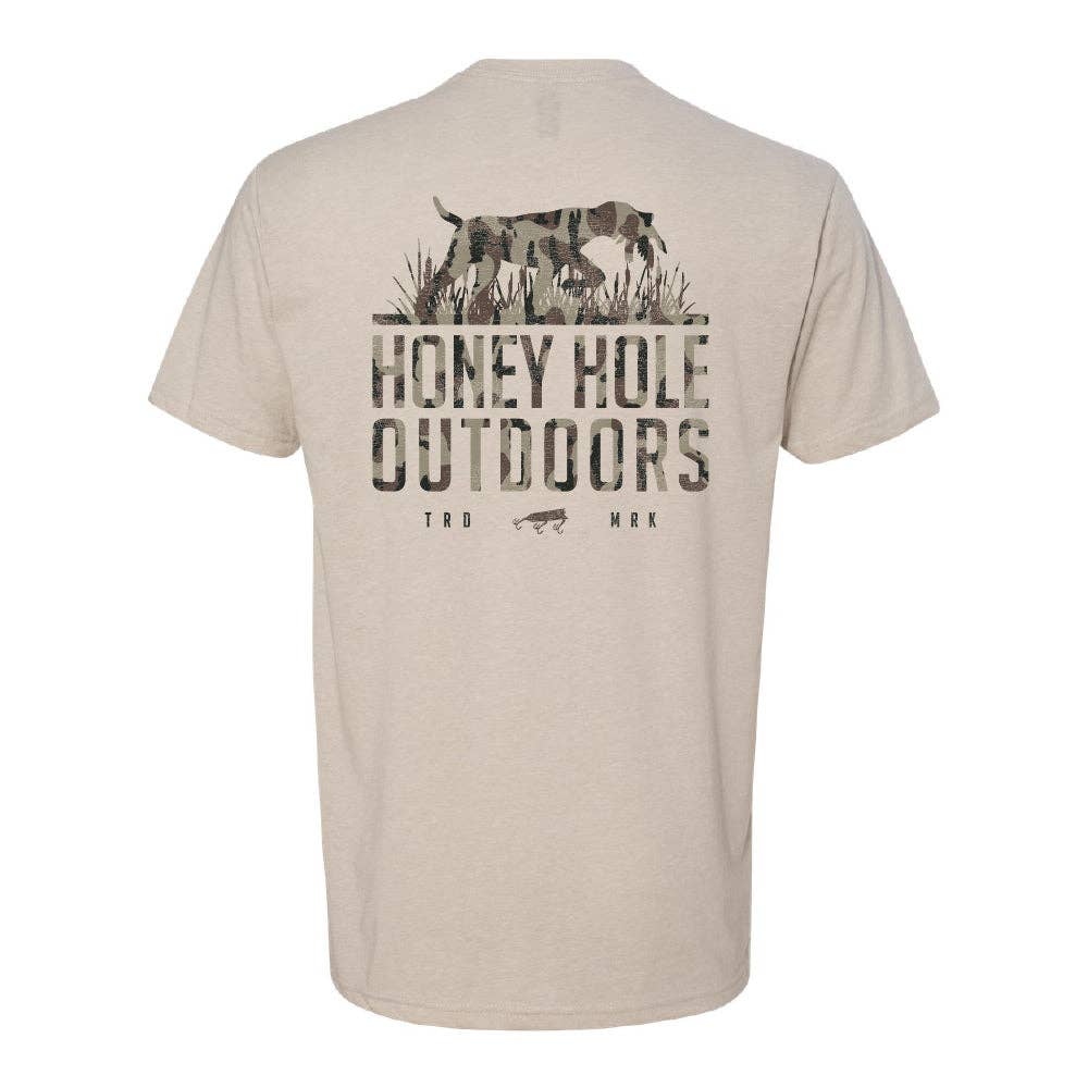 Mens Short Sleeve - Camo Dog