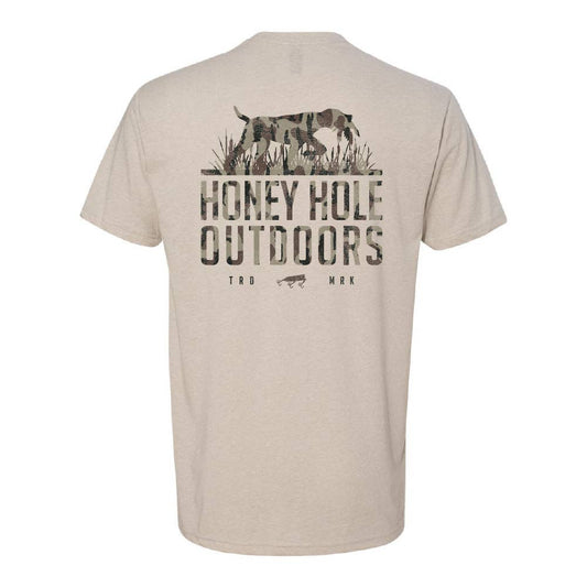 Mens Short Sleeve - Camo Dog