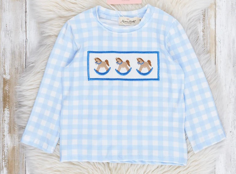 Boys rocking horse shirt