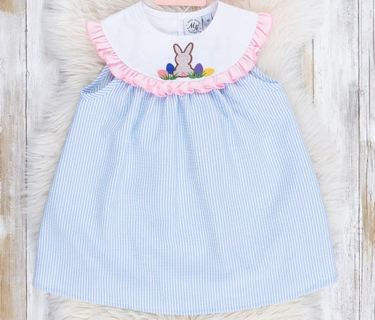 Light blue poplin vintage bunny dress