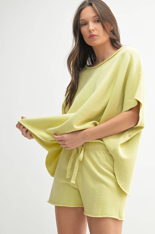Malibu Vintage Dolman Top: MARGARITA