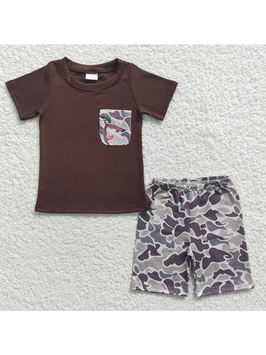 Boys brown duck Camo set