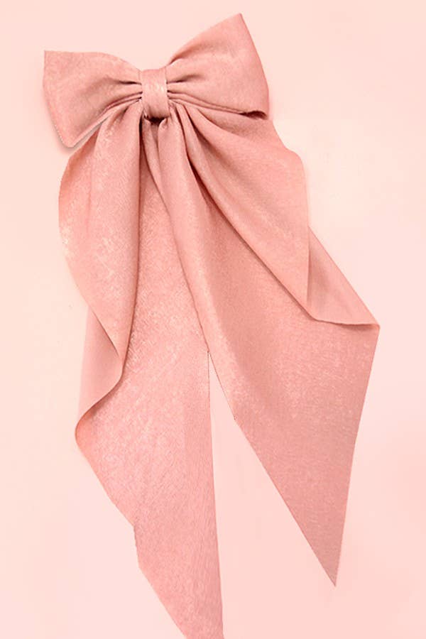 sheer bow hair clip