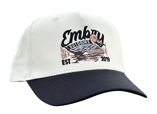 Mens Cream/Black "Sprig" Trucker