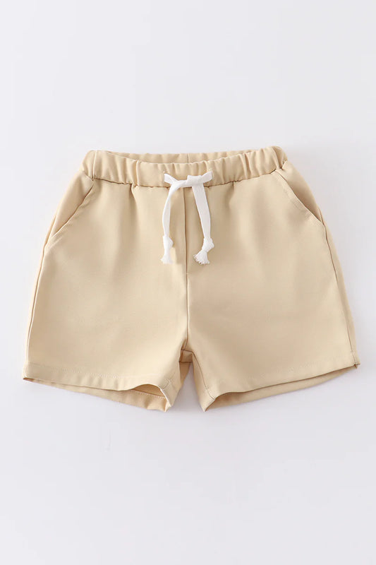 Boy beige pocket shorts