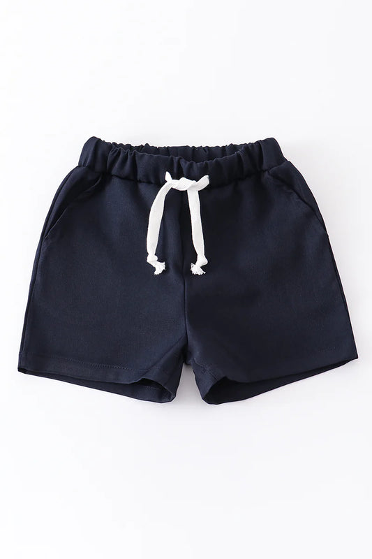 Boys navy pocket shorts