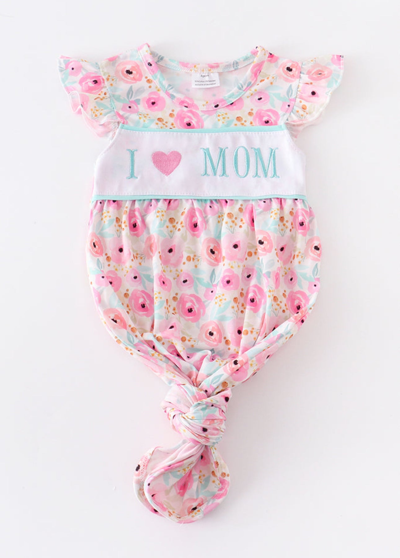 i love mom baby gown